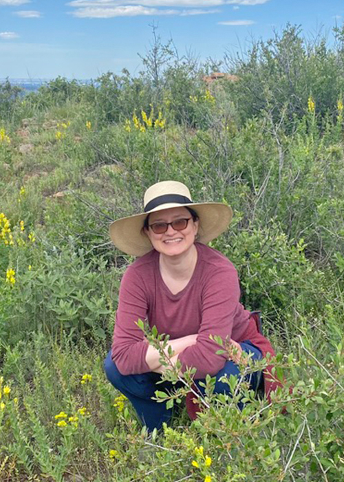Dr. Basak enjoying the outdoors.